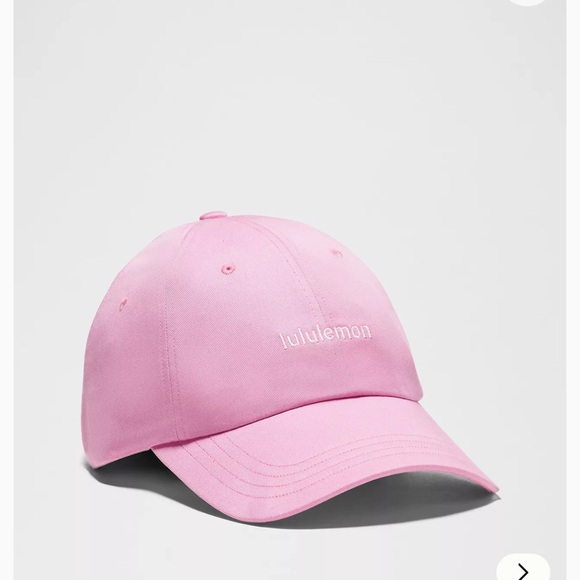 NWT Lululemon Classic Ball Cap *Wordmark Pink frost blissful pink unisex - Picture 3 of 8
